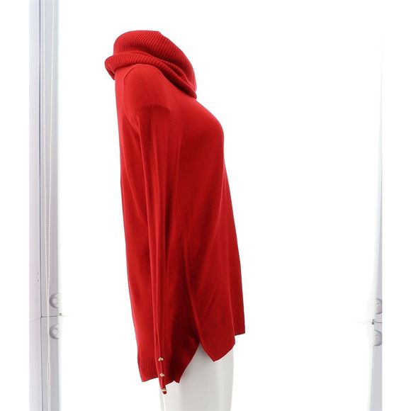 IMAN Comfy Chic Sweater Circle Scarf SCARLET SAGE 768134Q - Picture 7 of 8